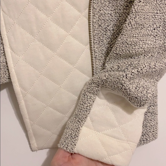 NWT LOU & GREY Tweed Moto Quilted 3/4 Jacket SP - Picture 6 of 6